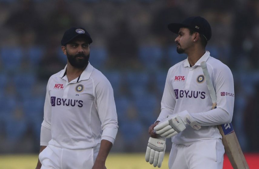 Shreyas Iyer with Ravindra Jadeja put India in a strong position on the opening day