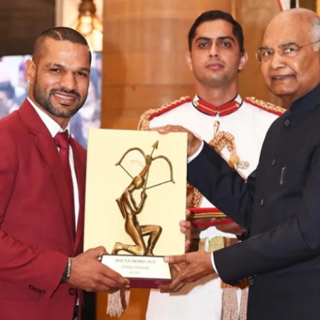 Shikhar Dhawan After Receiving Arjuna Award: Will Continue To Work Hard To Make India Proud