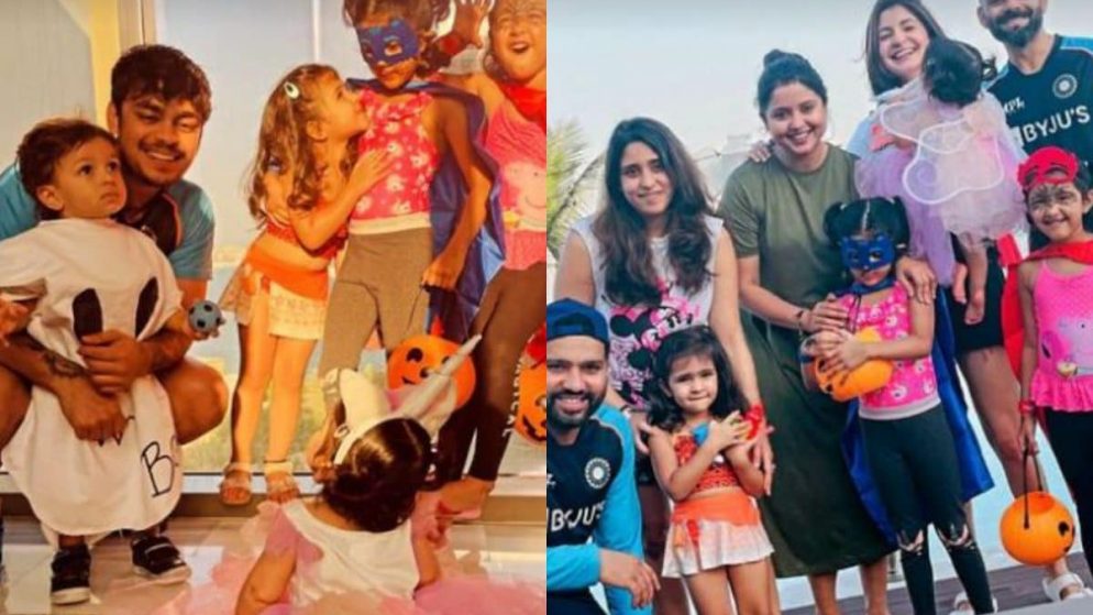 Kohli and Anushka Sharma Shares Pictures Of Team Indian Stars Celebrating Halloween With Their Families
