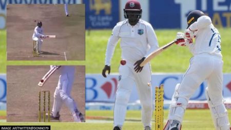 Dhananjaya De Silva Bizarre Hit-Wicket Dismissal Against West Indies: Watch