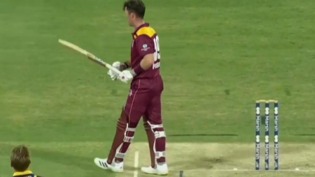 Cameron Green’s ‘Vicious’ Short-Ball Takes Out Jimmy Peirson’s Helmet During Marsh Cup One-Day Game: Watch