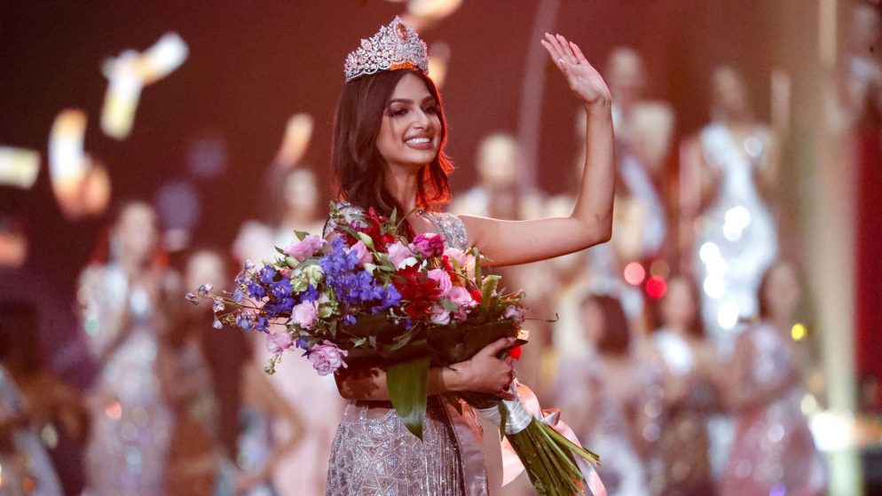 Harnaaz Sandhu of India has been crowned Miss Universe 2021.