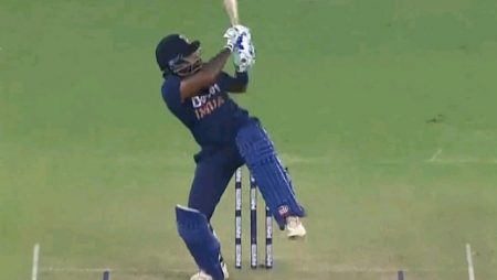 In the first T20I against Sri Lanka, see Shreyas Iyer’s “No Look 90 Metre Six.”