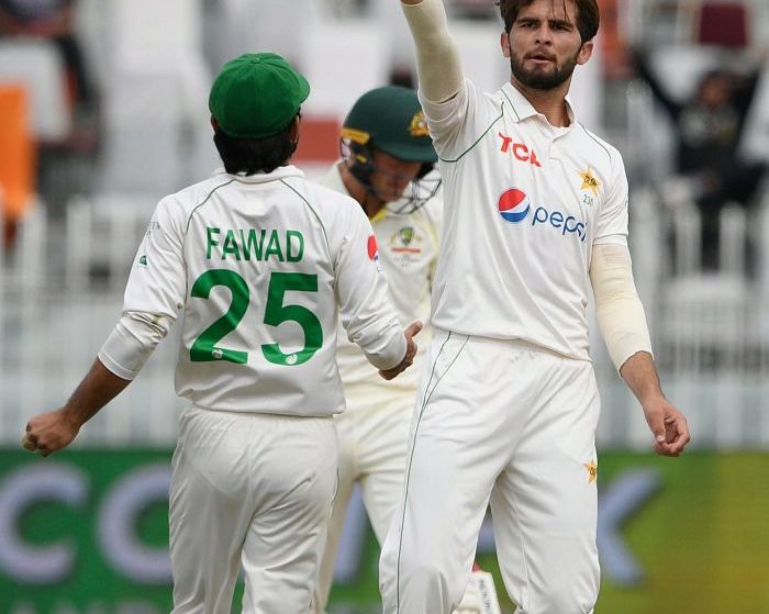 After dismissing Marnus Labuschagne on 90 in the first test, Shaheen Afridi celebrated in style.