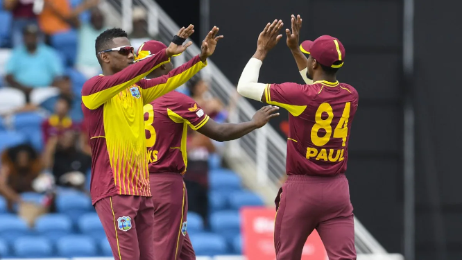 West Indies fined 20% of match fees for slow over-rate in first T20I against India.