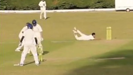England’s Barmy Army Posts Hilarious Video Of A Bowler Falling In Village Cricket