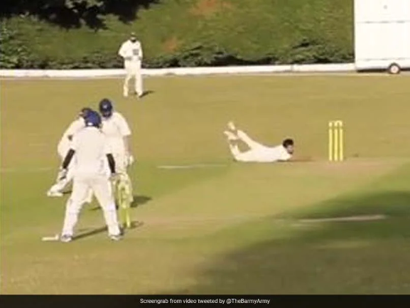 England’s Barmy Army Posts Hilarious Video Of A Bowler Falling In Village Cricket