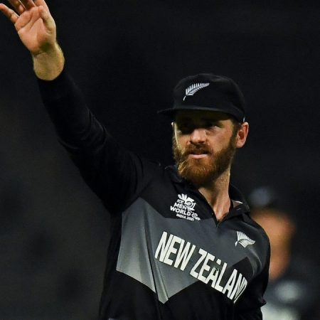 Kane Williamson of New Zealand Celebrates His Victory Over WI