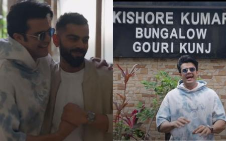Virat Kohli transforms Kishore Kumar’s old cottage into a posh restaurant and performs one of his songs while giving a tour.