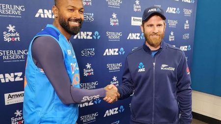 Rainfall has forced the cancellation of India’s first T20I against New Zealand.