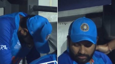 Rohit Sharma gets flooded with emotion following India’s T20 World Cup loss against England.