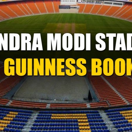 The Narendra Modi Stadium inducted into the Guinness Book of World Records.