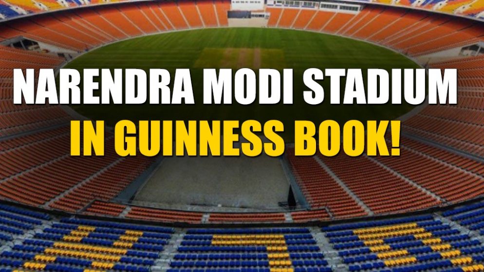 The Narendra Modi Stadium inducted into the Guinness Book of World Records.