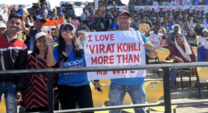 ‘I love Virat Kohli more than my wife’ – Virat Kohli fan