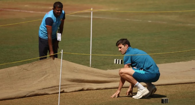 Australia force to cancel a practice session when the center-wicket became unusable.