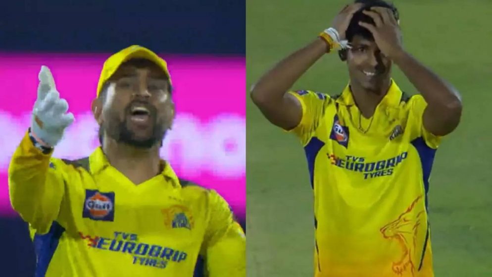 MS Dhoni loses cool in rare occurrence during IPL 2023 game