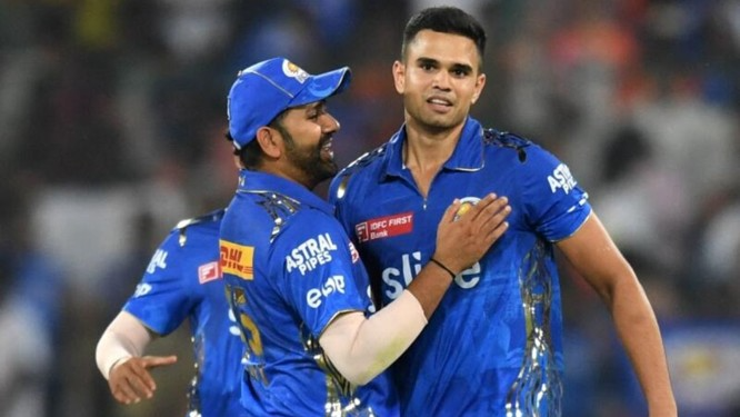 Rohit Sharma discusses his experience playing alongside Arjun Tendulkar.