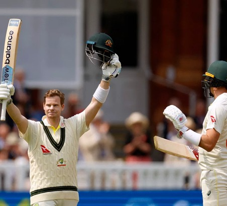 Steve Smith ‘trademark shot’ before his 100th Test