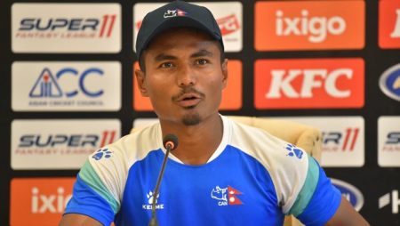 Nepal captain discusses preparations for the Asia Cup match between India and Nepal.