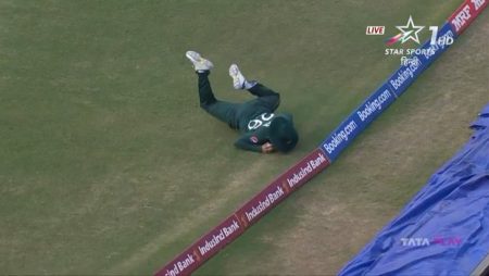 The boundary rope was discovered to moved during Kusal Mendis’ catch in the Pakistan-Sri Lanka battle.