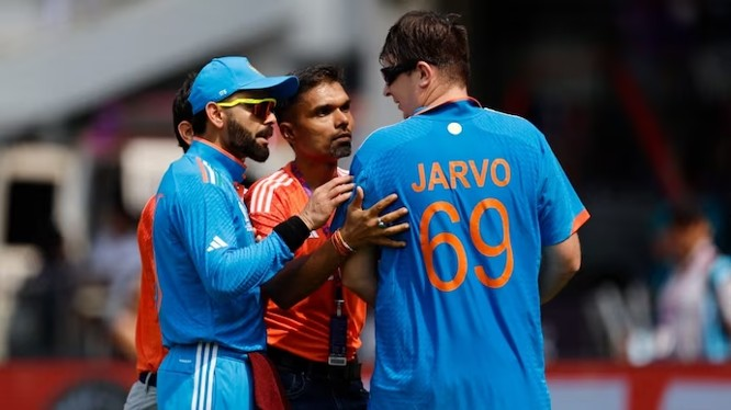 ICC barred Jarvo from attending matches following his invasion during the India-Australia match