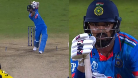 KL Rahul’s mind-boggling six against Pat Cummins has left him stunned