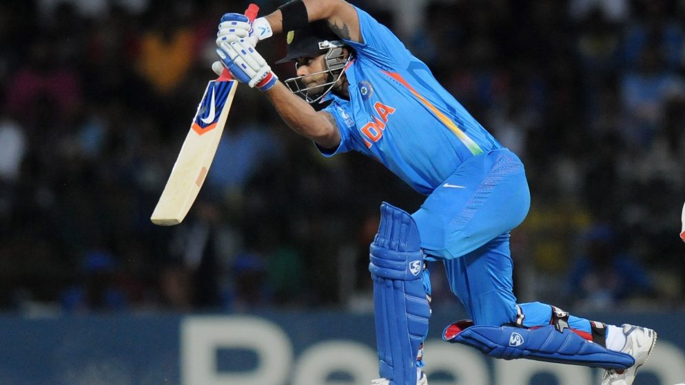 Virat Kohli’s trademark straight drive electrifies Chennai.