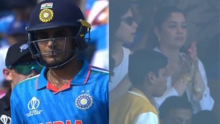 Shubman Gill’s parents, Sara Tendulkar attend semi-final clash at Wankhede Stadium