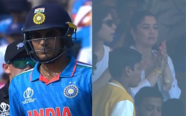 Shubman Gill’s parents, Sara Tendulkar attend semi-final clash at Wankhede Stadium