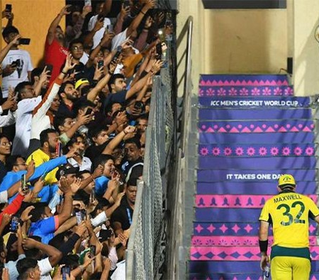 Glenn Maxwell’s photo in the historic Wankhede stand garners attention