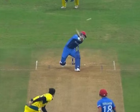 AUS vs AFG: Rashid Khan’s incredible pull shot against Mitchell Starc