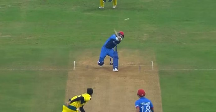 AUS vs AFG: Rashid Khan’s incredible pull shot against Mitchell Starc