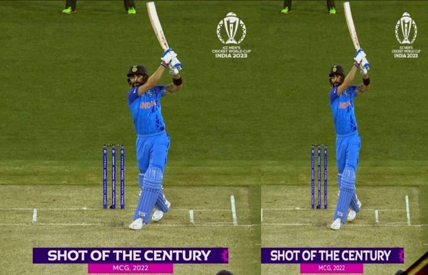 ICC calls Virat Kohli’s six off Haris Rauf ‘shot of the century’ 