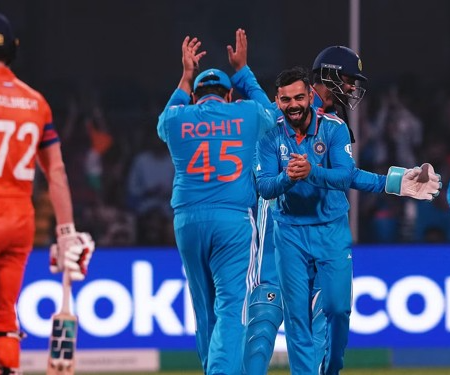 Rohit Sharma discusses India’s bowling experiments with the Netherlands